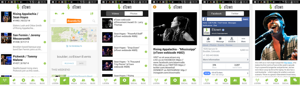 The eTown App - iPhone & Android