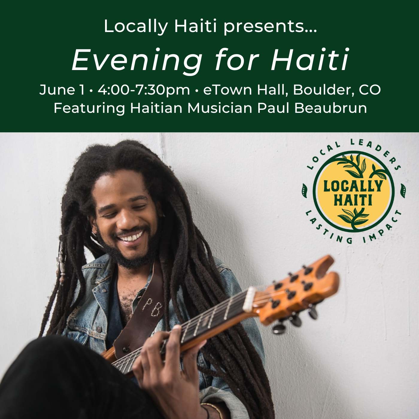 Evening for Haiti, featuring Paul Beaubrun